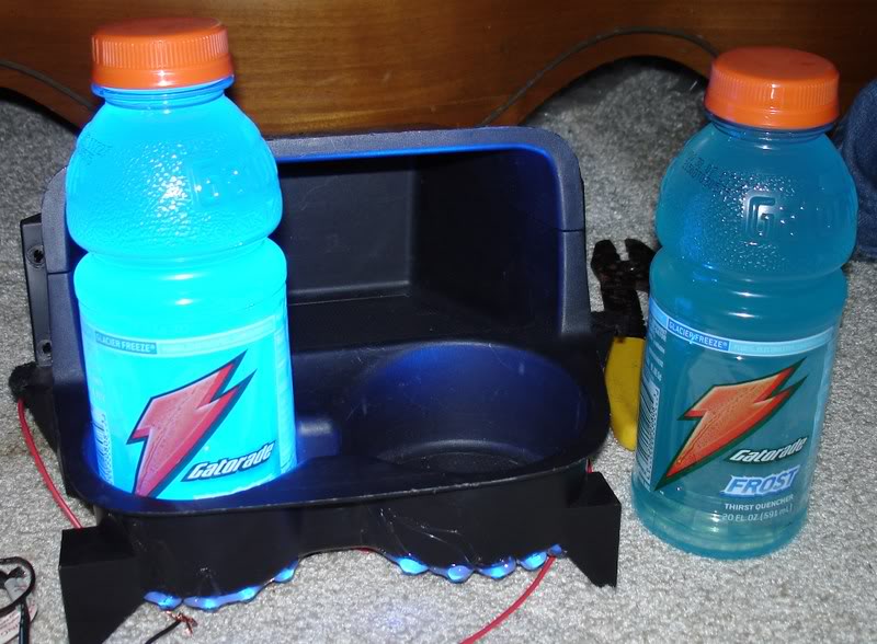 another DIY led glow bottle cup holder ...